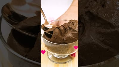 Mousse de Chocolate com 3 Ingredientes Congelados