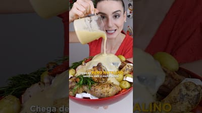 Peru Natalino Suculento com Creme de Gengibre e Leite de Coco