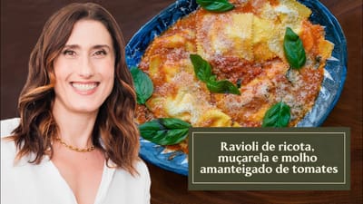 Ravioles de Requesón y Mozzarella con Salsa de Jitomate