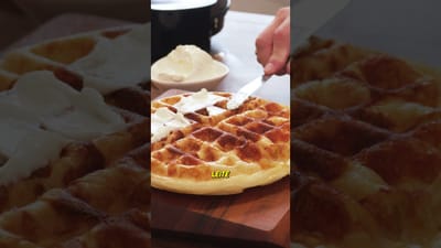Waffle de pão de queijo muito fácil!