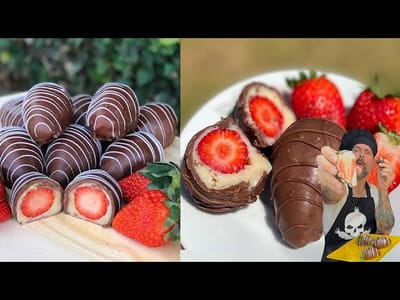 Fresas con Ganache Vegano de Leche en Polvo (Alternativa a la Fresa Enamorada)