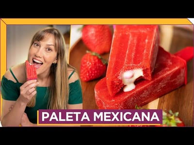 Paleta Mexicana de Fresa Rellena