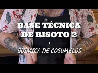 Risoto de Cogumelo e Risoto de Rabada com Manteiga na Finalização