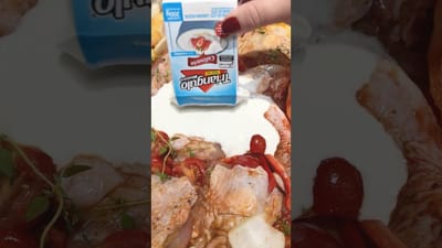 Frango Assado com Batatas e Creme de Leite