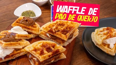 O waffle de PÃO DE QUEIJO mais rápido da internet