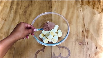 Pastel de Plátano con Chocolate y Cacahuate (Light)