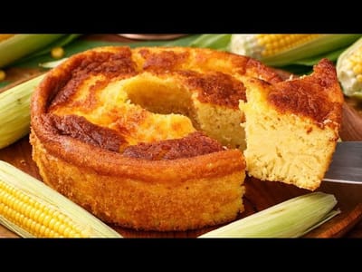 Bolo de Milho Verde Cremoso da Roça