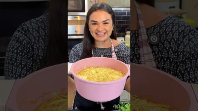 Stroganoff de Res con Espagueti