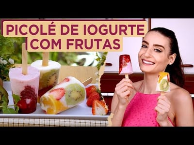 Paletas de Yogur con Frutas