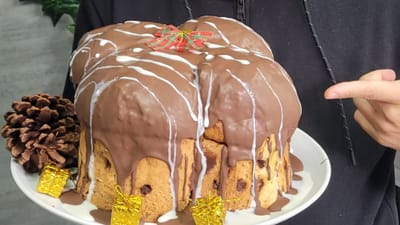 Gigantón de Chocolate (Armado de Panetón Gigante)