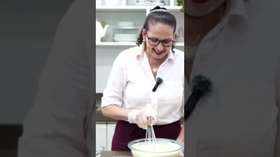 Postre Helado (Molde de Flan de Helado) de Leche en Polvo con Chocolate