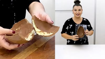 Ovo de Páscoa Recheado (Prestígio)