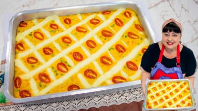 Pastel Cremoso de Pollo con Queso Crema