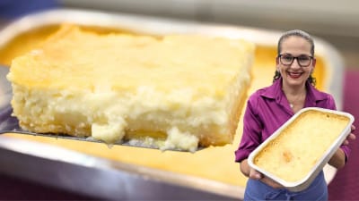 Pastel Flan de Harina de Maíz Súper Cremoso de Licuadora