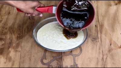 Sobremesa Genial com Banana e Coca-Cola