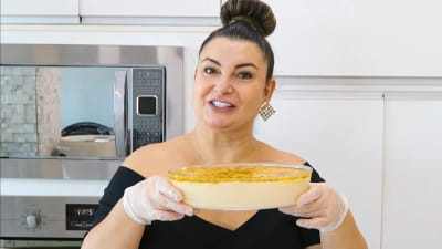 Mousse de Maracujá com Cobertura Diferente e Deliciosa com Ganache de Chocolate Branco