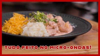 Stroganoff de Pollo en el Microondas