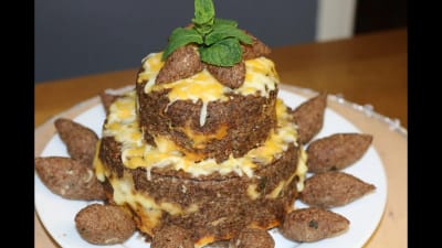 Pastel de Carne con Harina para Kibe