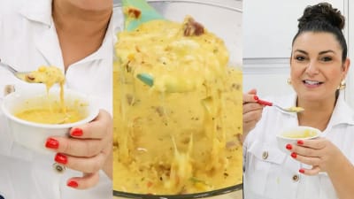 Sopa Cremosa de Elote con Pollo