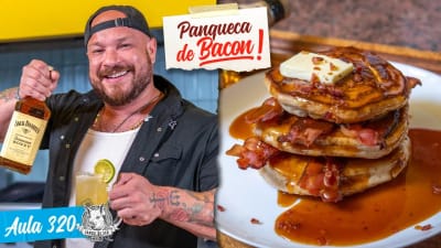 Panquecas DE BACON com Caramelo Salgado de Jack Honey
