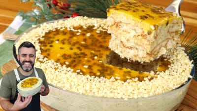 Carlota Cremosa de Maracuyá sin Olla