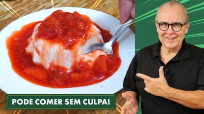 La Mejor PANNA COTTA Cremosa con SALSA DE FRESAS (Receta FIT)