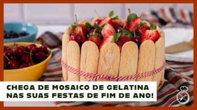 Charlotte de Frutas Vermelhas