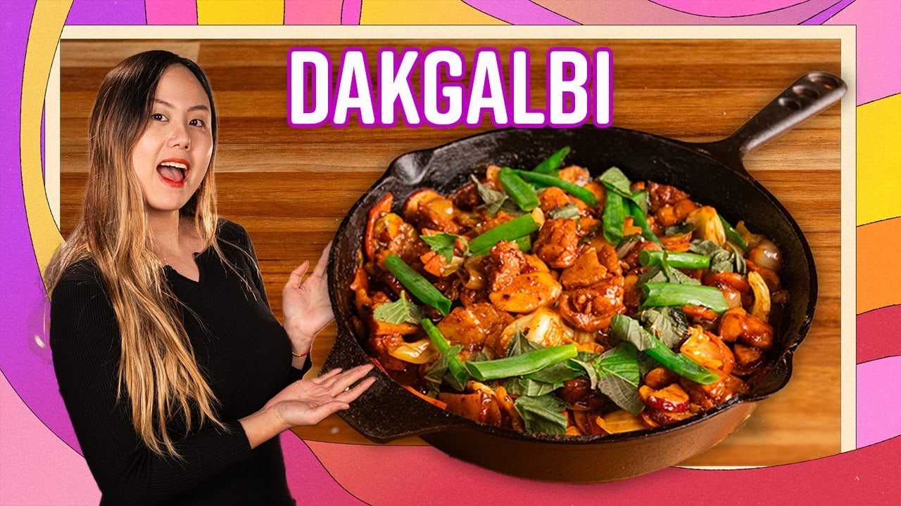 DAKGALBI (Pechuga de Pollo Frita Picante Coreana)