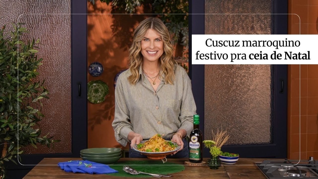 Cuscus Marroquino com Damasco, Azeitona e Pistache