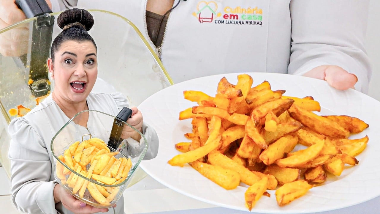 Papas a la Francesa Súper Crujientes en Freidora de Aire y Bistec Encebollado Rápido