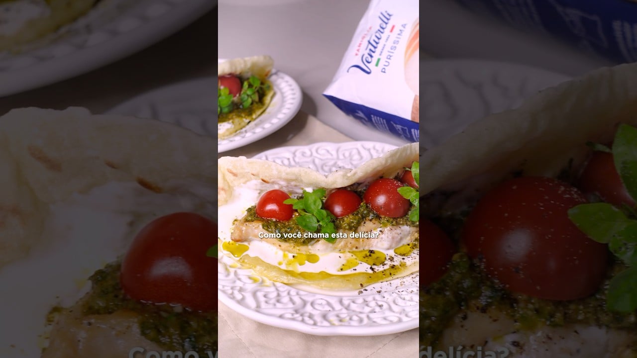 Pão Pita (Sírio) Caseiro Feito na Frigideira