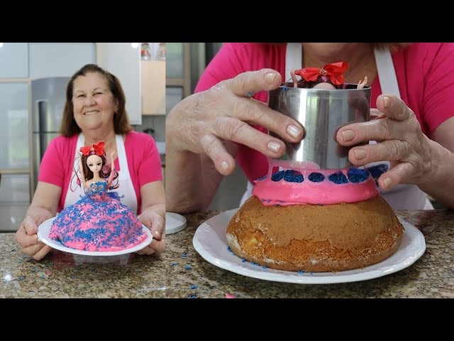 Pastel Vestido de Muñeca