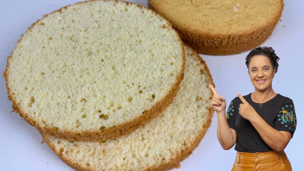 Pão de Ló Estabilizado para Bolos de Andar (Base 30cm)