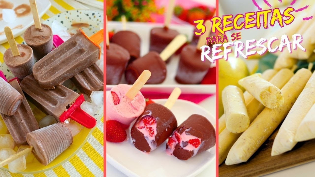 Três Receitas Refrescantes de Picolé e Sacolé