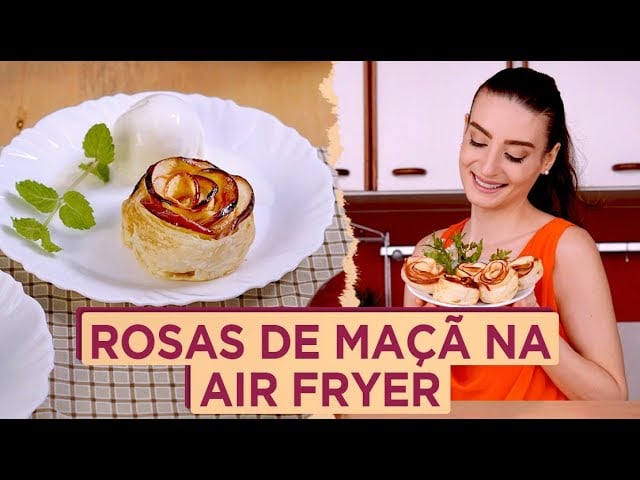Tartaleta de Rosas de Manzana en la Freidora de Aire