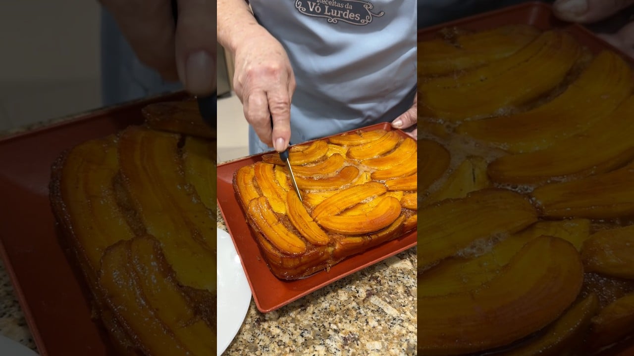 Bolo de Banana Caramelizado da Vó Lurdes