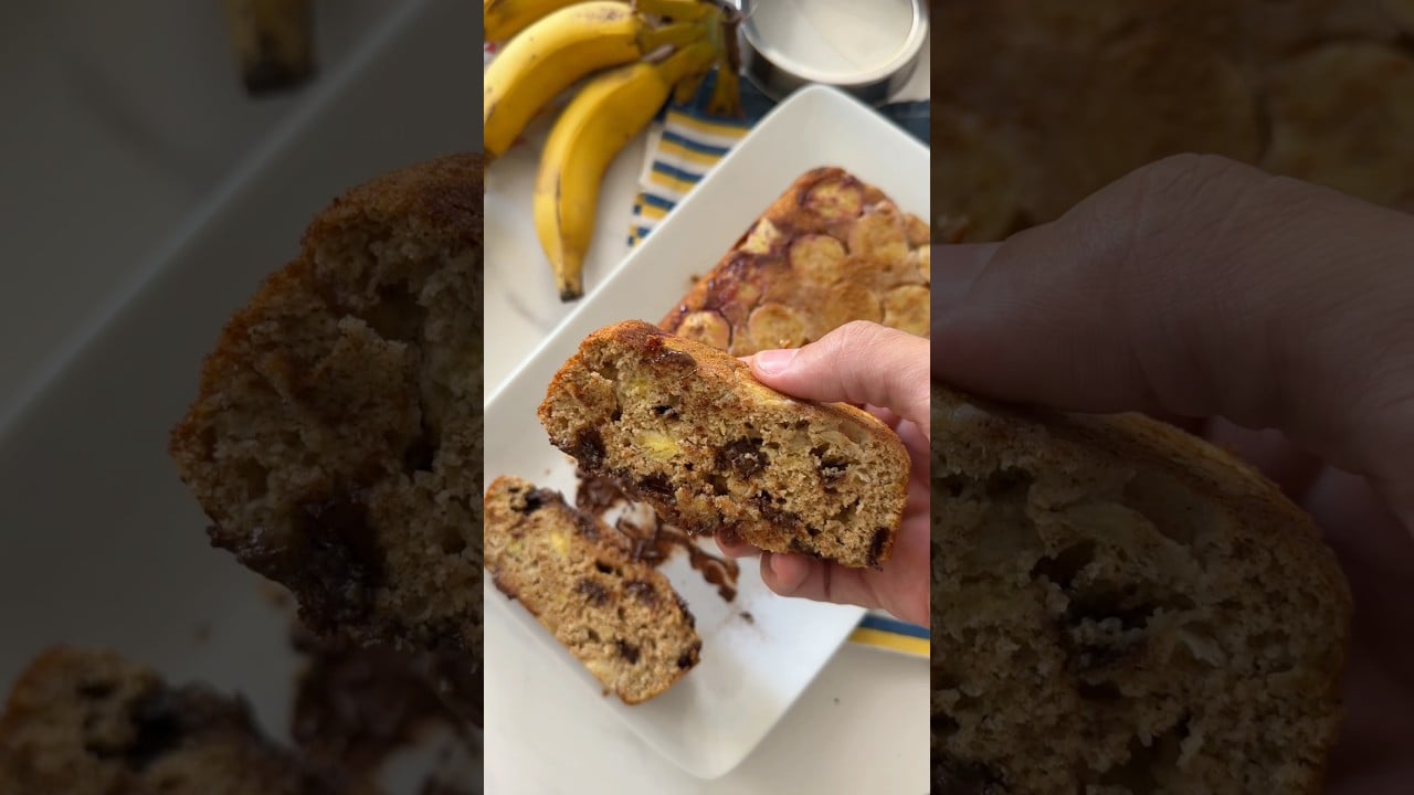 Bizcocho Esponjoso de Plátano Sin Gluten