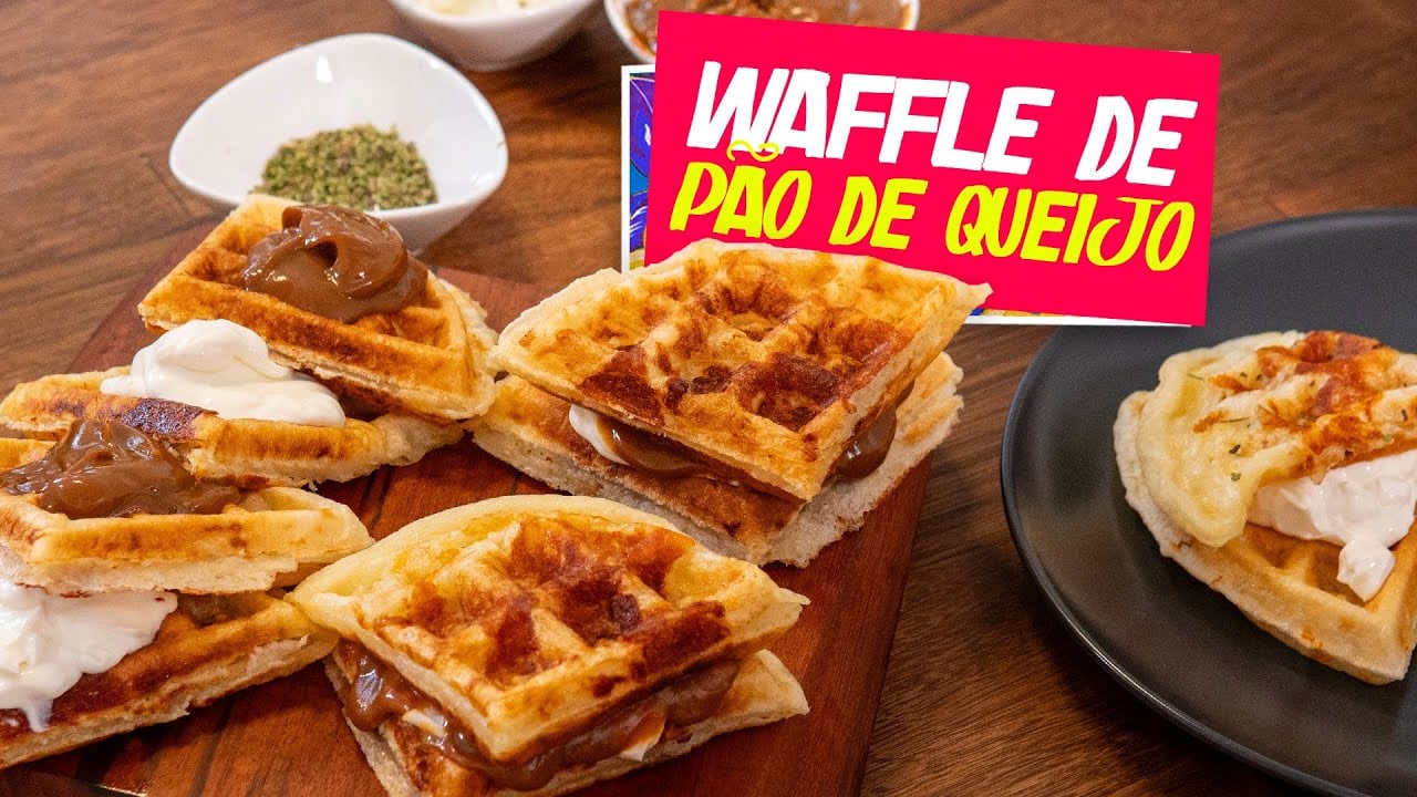 O waffle de PÃO DE QUEIJO mais rápido da internet