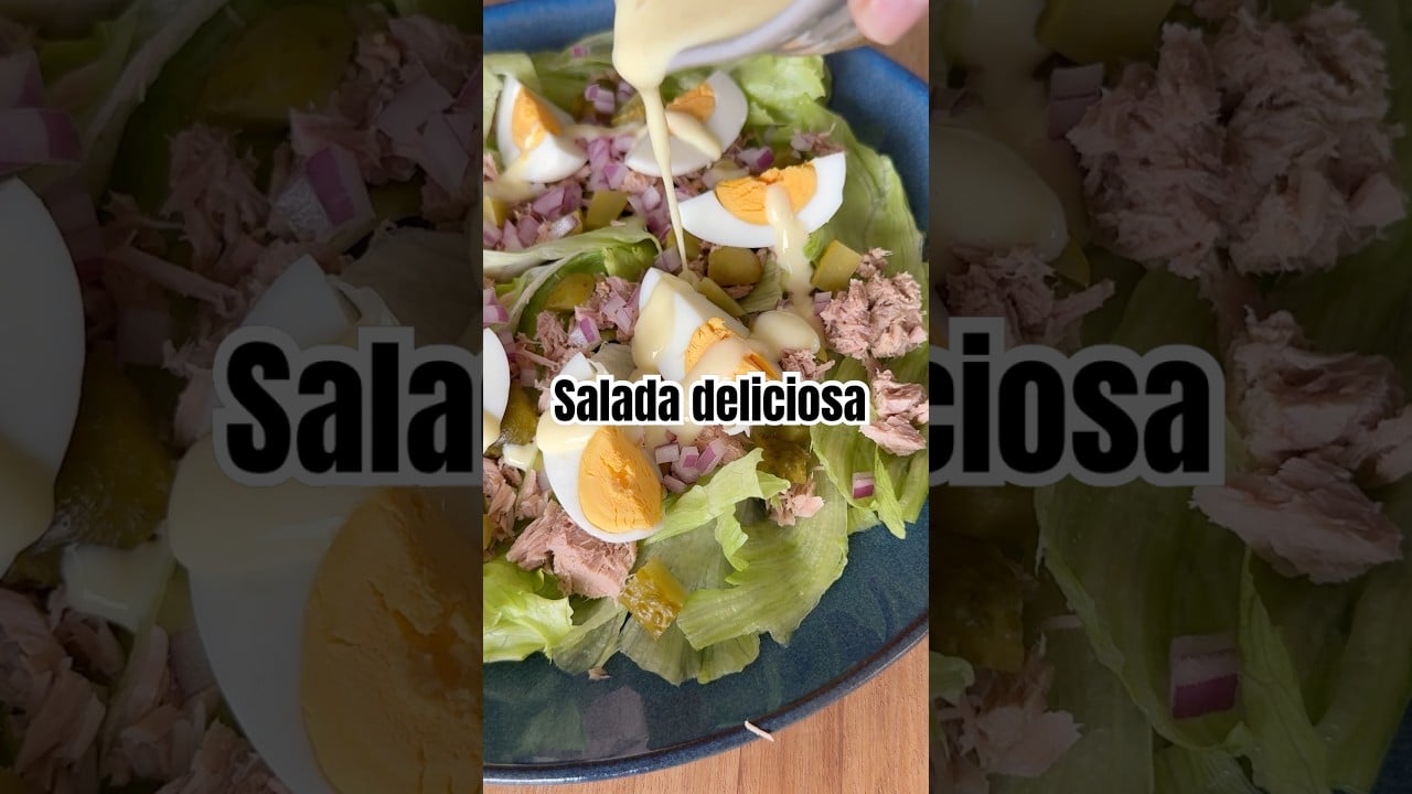 Ensalada que Sacia con Pocas Calorías y Está Deliciosa