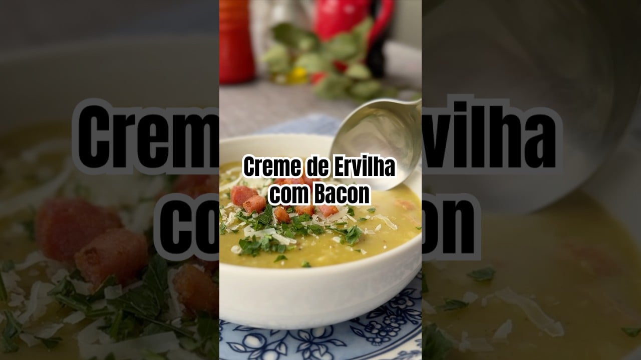 Creme de Ervilha com Arroz da Família (Estilo Risoto)
