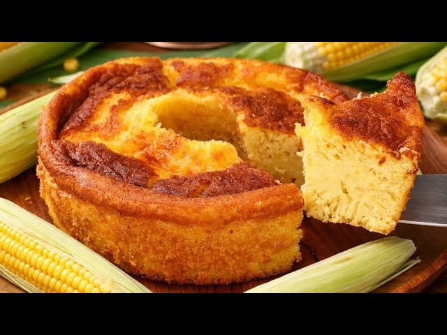 Bolo de Milho Verde Cremoso da Roça