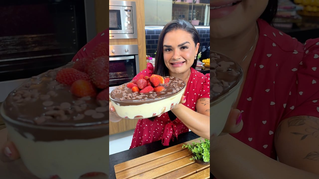 Travessa de Morango com Bombom