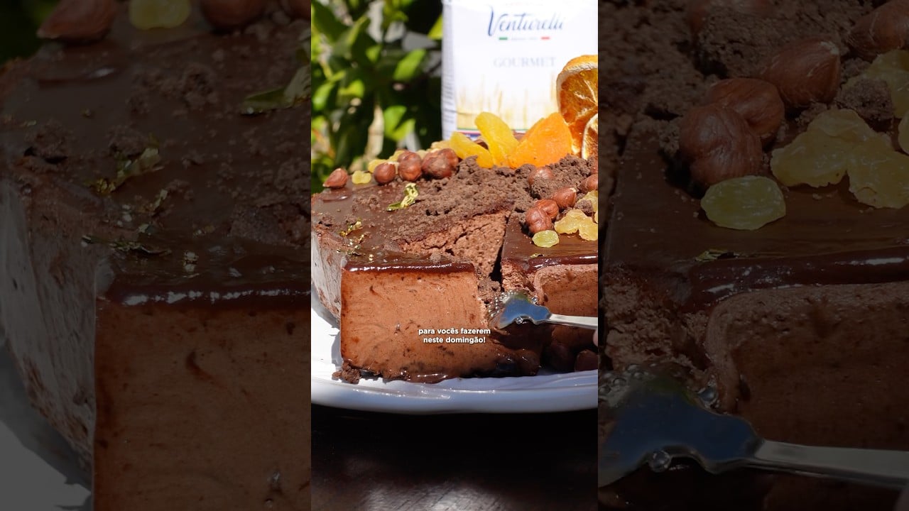 Torta Cremosa de Chocolate com Whisky