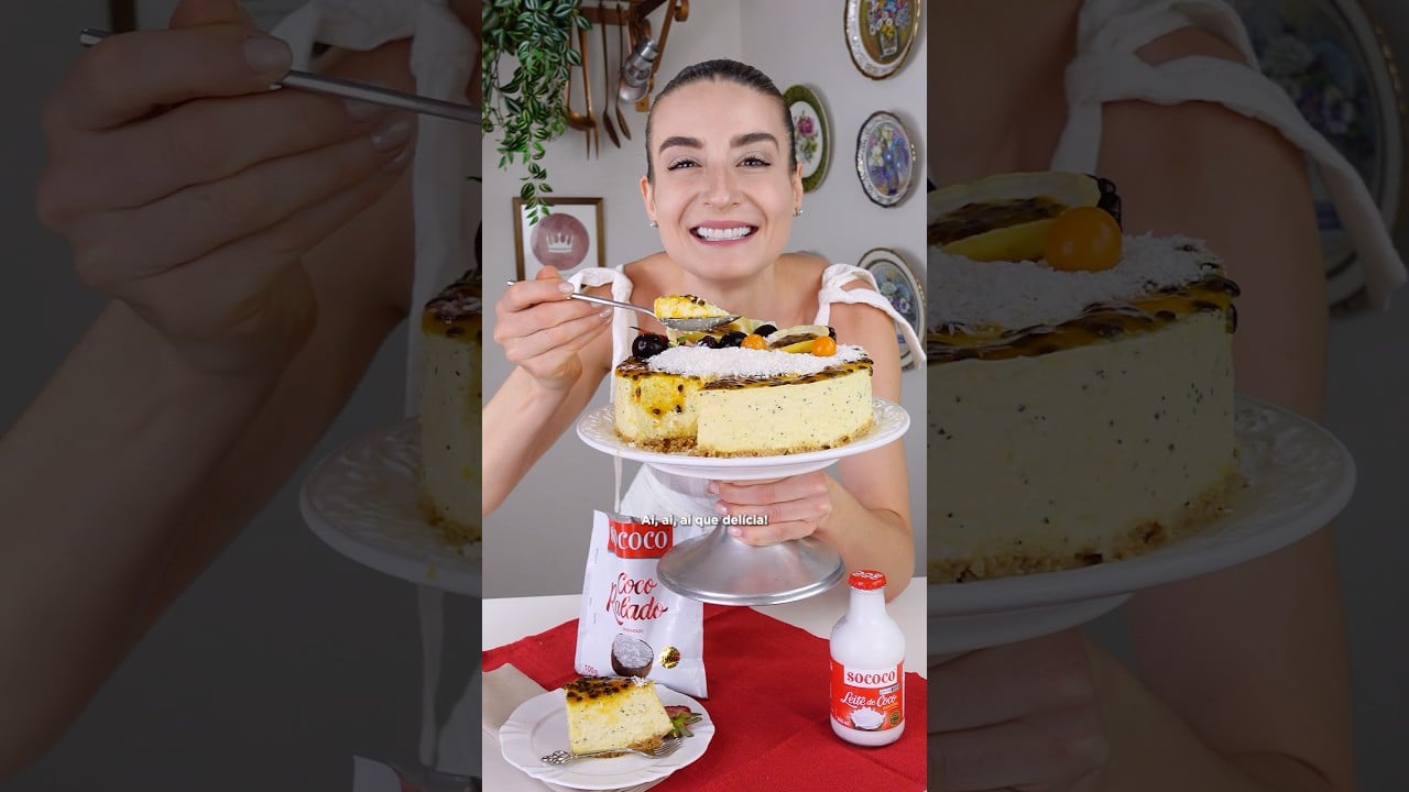 Pay/Tarta Mousse de Maracuyá con Coco