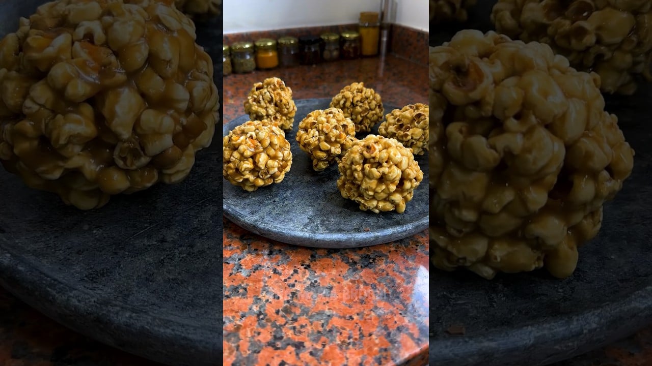 Bolas de Palomitas Caramelizadas