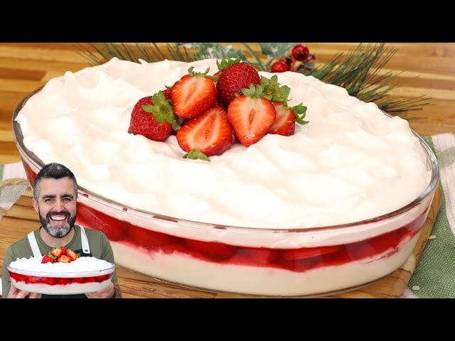 Fresa en Bandeja: El Mejor Postre de Navidad, Sencillo y Rápido