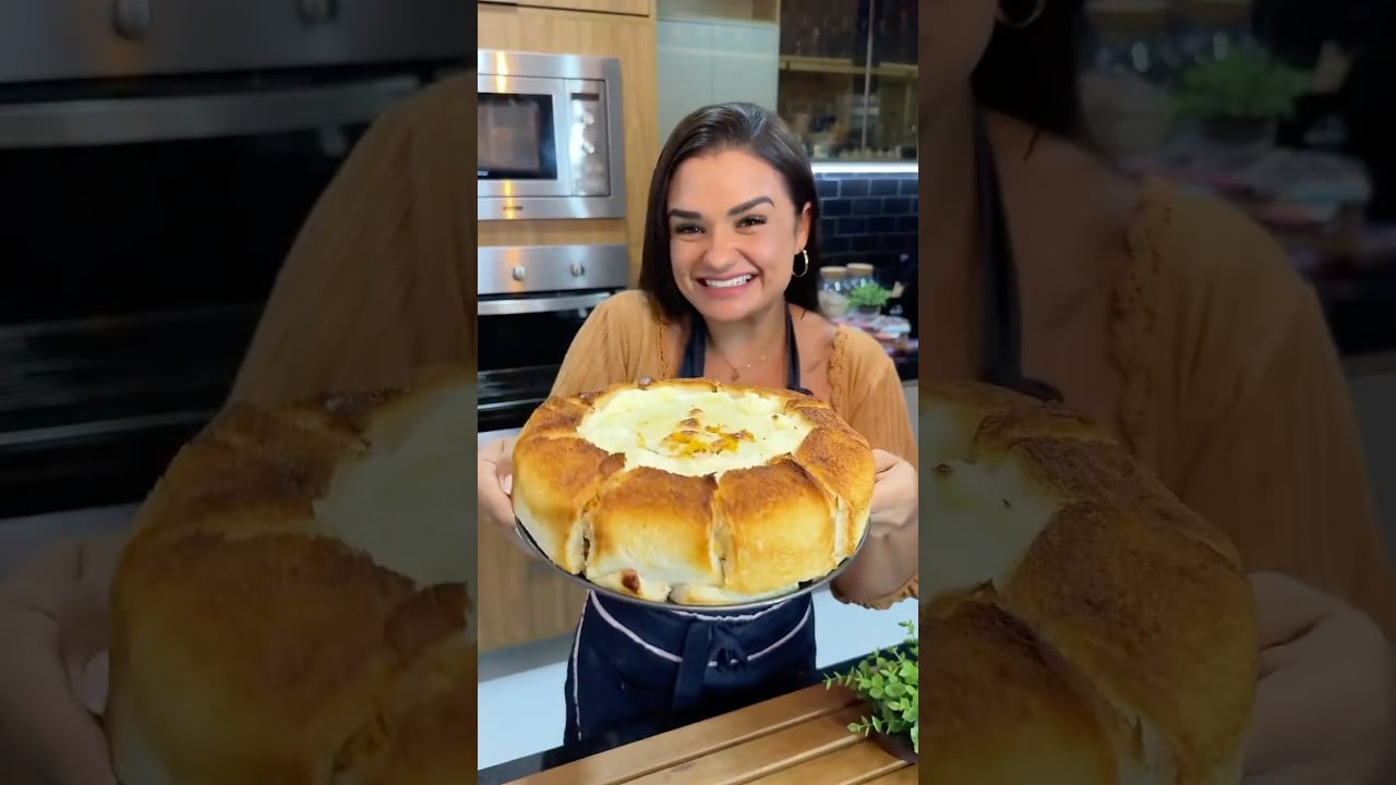 TORTA DE REBANADAS DE PAN RELLENA