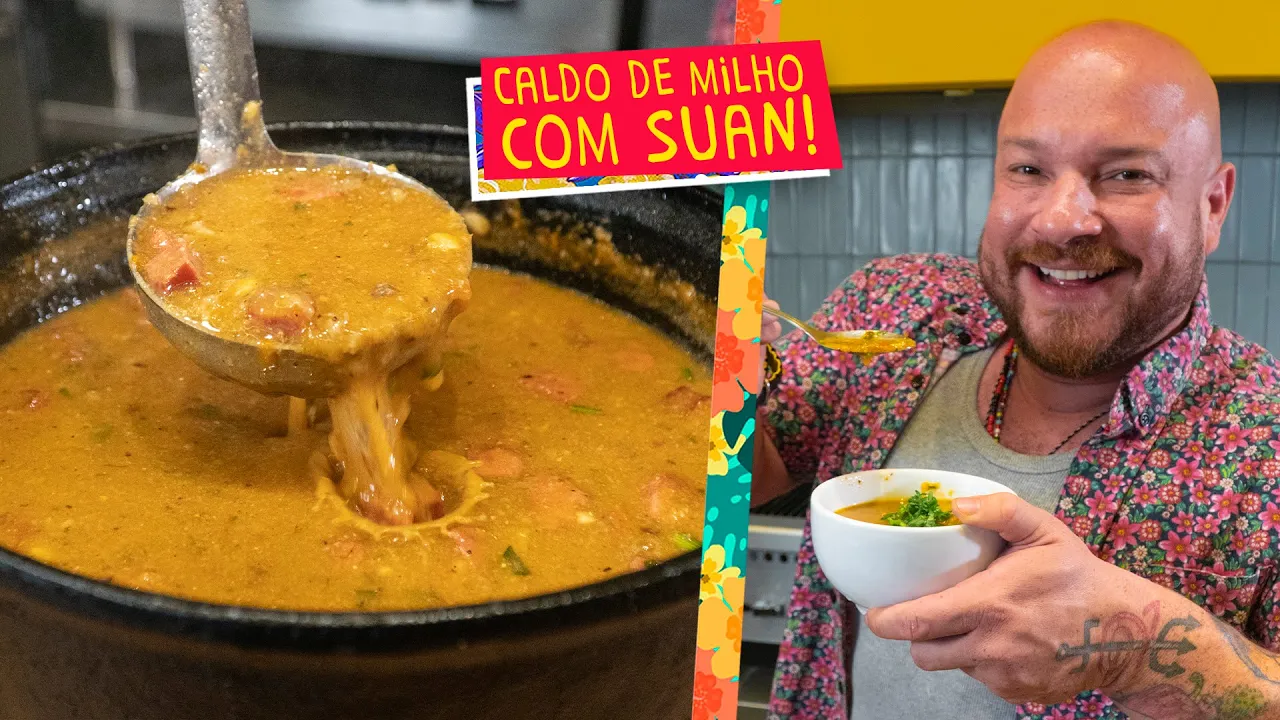 Caldillo Cremoso de Elote con Espinazo de Puerco