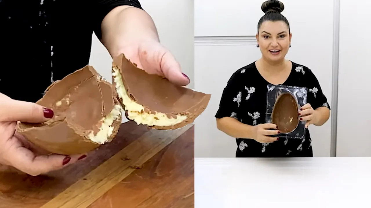 Ovo de Páscoa Recheado (Prestígio)