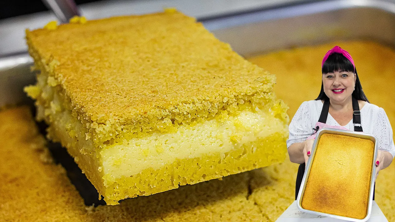 Bolo de Fubá Cremoso